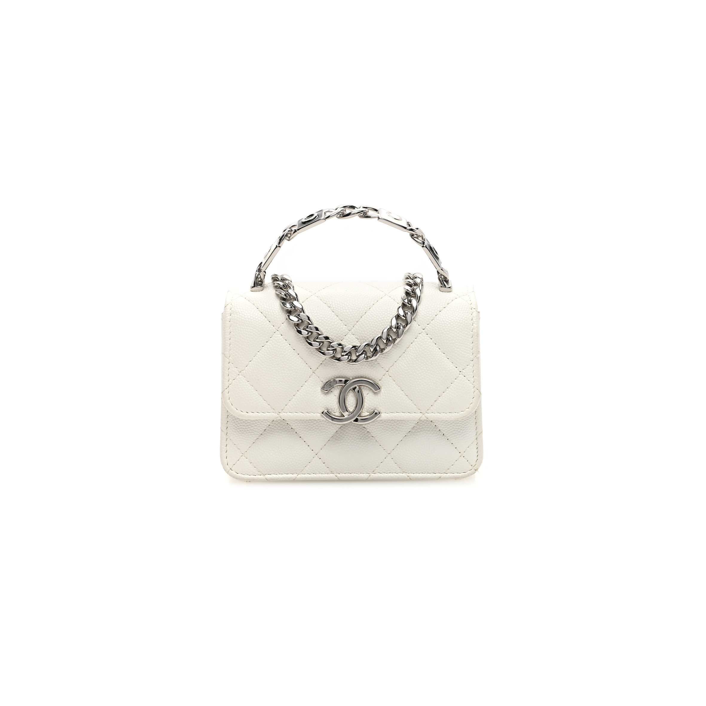 CHANEL CAVIAR QUILTED PICK ME UP CLUTCH WITH CHAIN (13*9.5*6cm) 